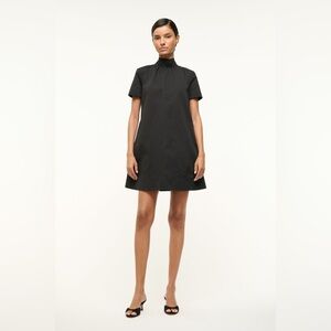 Staud Mini Ilana Dress in Black - Size XL